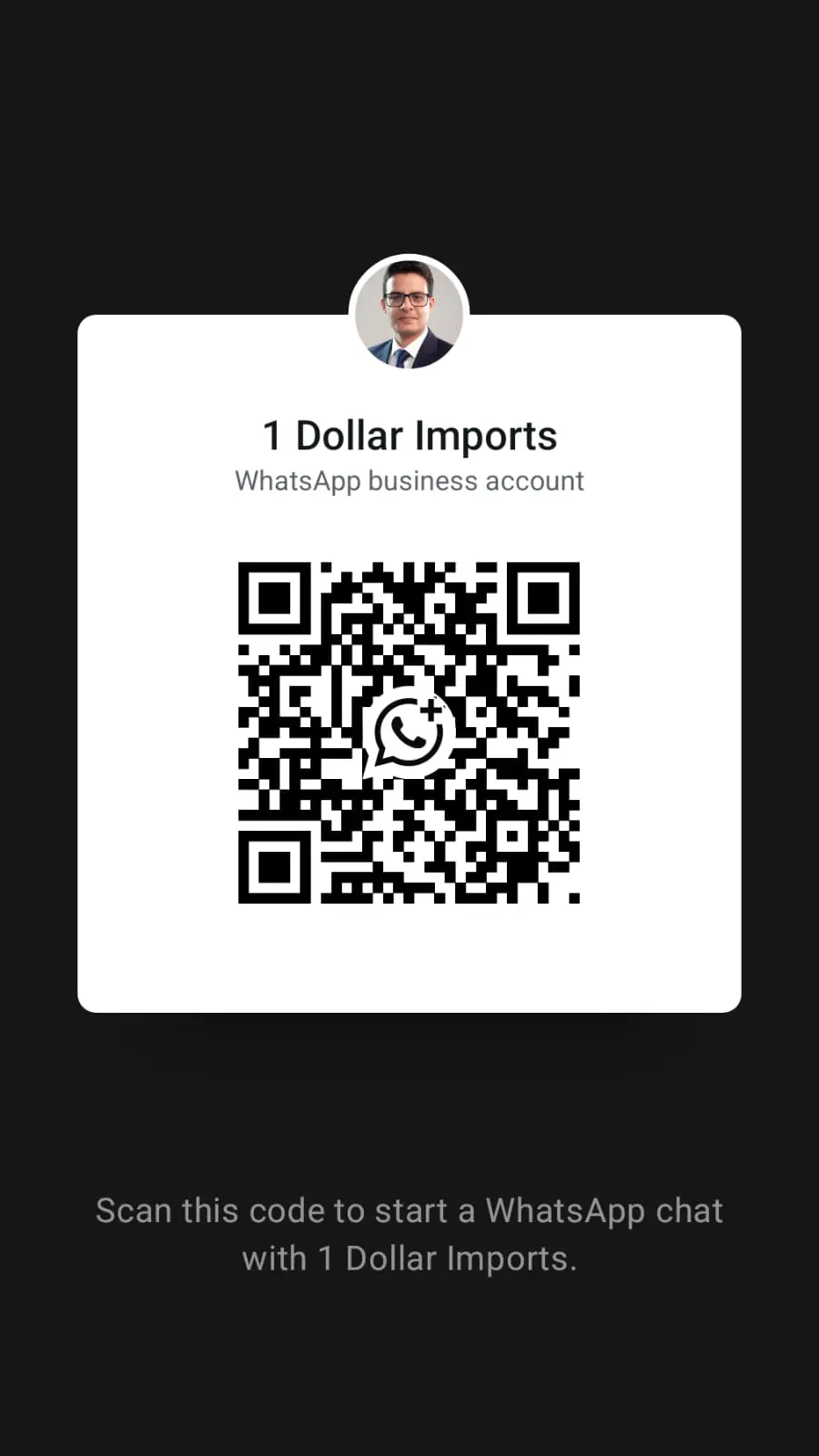 WhatsApp QR Code – 1 Dollar Imports